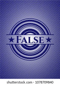  False with jean texture