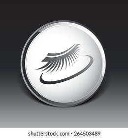 False lashes isolated eyelash fake eye woman up girl close.