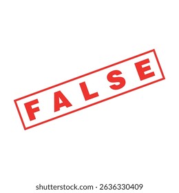 False Letter Rubber Stamp Template Design