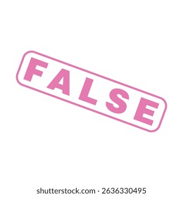 False Letter Rubber Stamp Template Design
