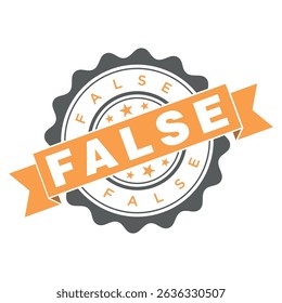 False Letter Rubber Stamp Template Design