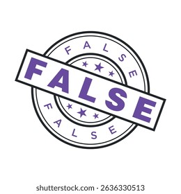 False Letter Rubber Stamp Template Design