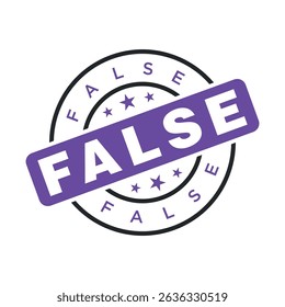 False Letter Rubber Stamp Template Design