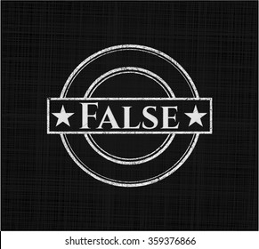 Falso en la pizarra