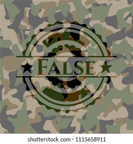 False on camouflage pattern