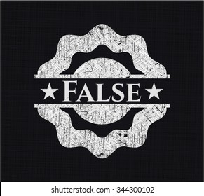 Falso en la pizarra