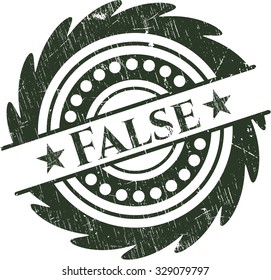 Sello falso de textura de hule de goma