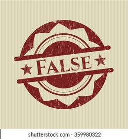 False rubber seal