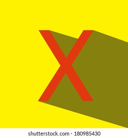 false sign vector icon