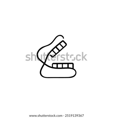 False Teeth Line Style Icon Design