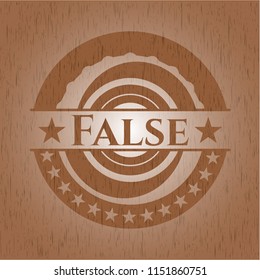 False wood emblem. Retro