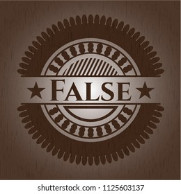 False wooden signboards