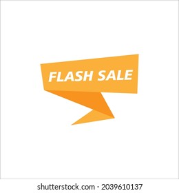 Falsh sale banner icon design template illustration