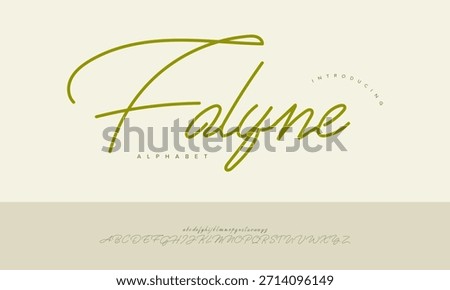 Falyne Organic Handwritten Script Font Vector For Nature Branding Design