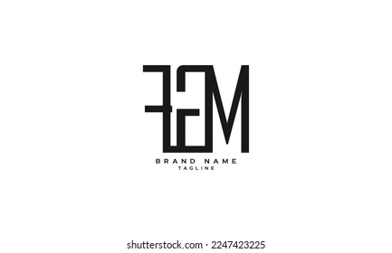 FAM, Abstract initial monogram letter alphabet logo design