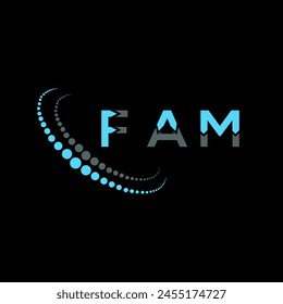 FAM letter logo abstract design. FAM unique design. FAM.
