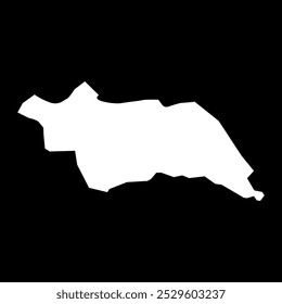 Famagusta district map, administrative division of Republic of Cyprus. Vector illustration.