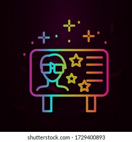 Fame advertising marketing nolan icon Simple thin line, outline vector of fame icons for ui and ux, website or mobile application