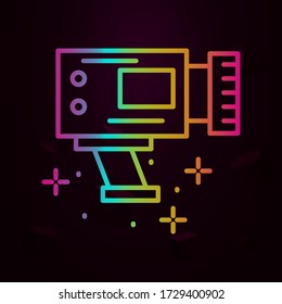 Fame cámara vídeo nolan icono Línea delgada simple, contorno vector de los iconos de fama para ui y ux, sitio web o aplicación móvil