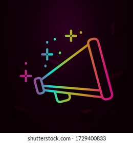 Fame megaphone nolan icon Simple thin line, outline vector of fame icons for ui and ux, website or mobile application