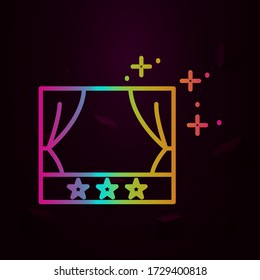 Fame scene nolan icon Simple thin line, outline vector of fame icons for ui and ux, website or mobile application