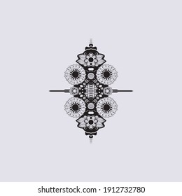 fame vintage classic design sketch decoration drawing, hand made nature and blossom template pattern vector graphic floral 