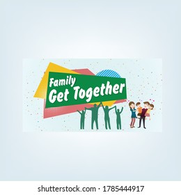 Famele Get Together Banner Design. Presentation Banners 