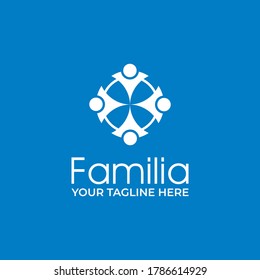 Familia/ Family Logo Vector Images design.