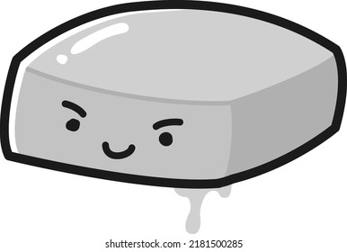Familiar character illustration of butter