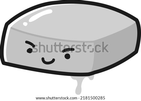 Familiar character illustration of butter