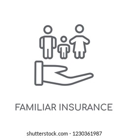 Familiar insurance linear icon. Modern outline Familiar insurance logo concept on white background from Insurance collection. Suitable for use on web apps, mobile apps and print media.