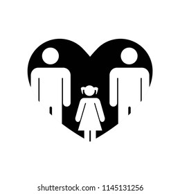 Familiar love icon vector icon. Simple element illustration. Familiar love symbol design. Can be used for web and mobile.