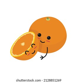 The familiarity of the orange fruit is adorable and cute