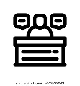 ícone familiarizar linha. Ícone de vetor limpo e minimalista para sites, aplicativos móveis, apresentações e logotipos. Totalmente dimensionável e personalizável para qualquer projeto.