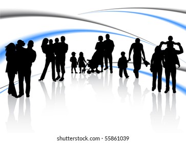 Families and abstract vector