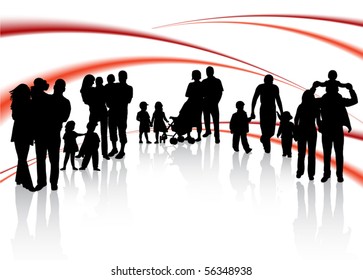 Families and abstract vector