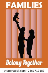 Families belong together t-shirt design
