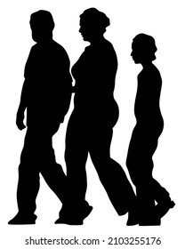 Families with little child on white background
