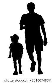 Families with little child on white background