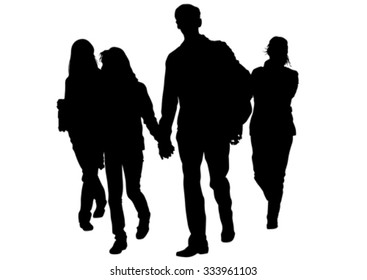 Families people with little child