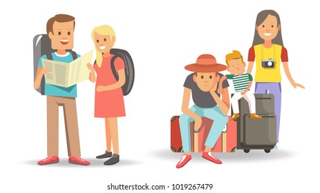 Families that travel with children ready to go