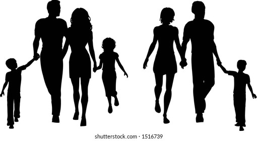 Familien - Vektorgrafik