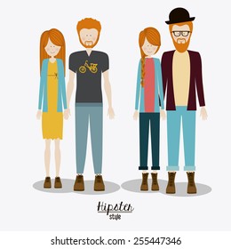 Familiy, desing over white background, vector illustration.