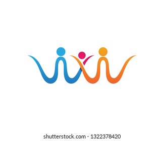 Familly logo vector template