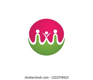 Familly logo vector template