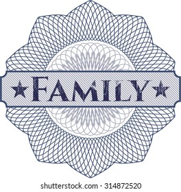 Family abstract rosette