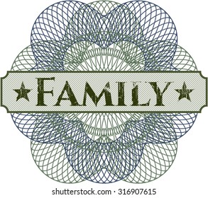 Family abstract rosette