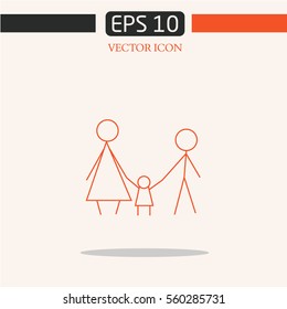 family abstractly  line logo.design.graphic image.simple icon for web.