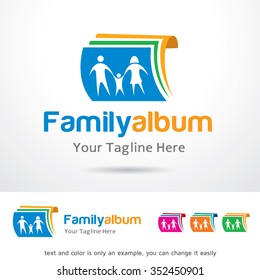 Family Album Logo Template Design Vector 