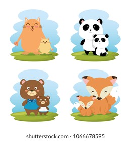 family animals group characters